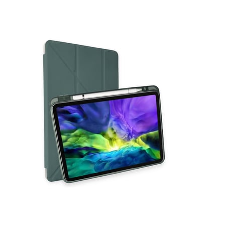 iPad Air 4 10.9 Kılıf Kalemlikli Mars Tablet Kılıfı - Koyu Yeşil