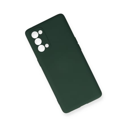 Reno 5 Pro Kılıf Nano içi Kadife Silikon - Koyu Yeşil