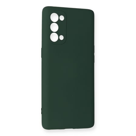 Reno 5 Pro Kılıf Nano içi Kadife Silikon - Koyu Yeşil