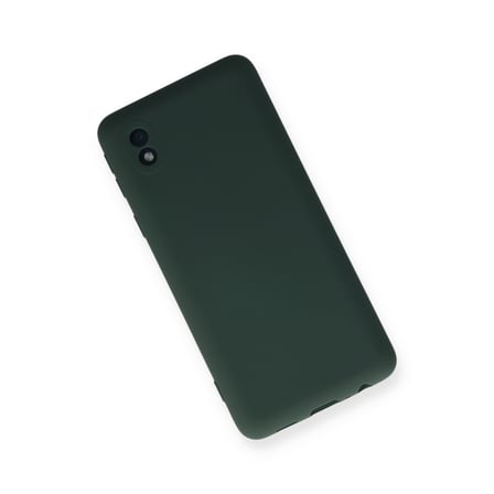 Galaxy A01 Core Kılıf Nano içi Kadife Silikon - Koyu Yeşil