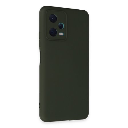 Redmi Note 12 5G Kılıf Nano içi Kadife Silikon - Koyu Yeşil