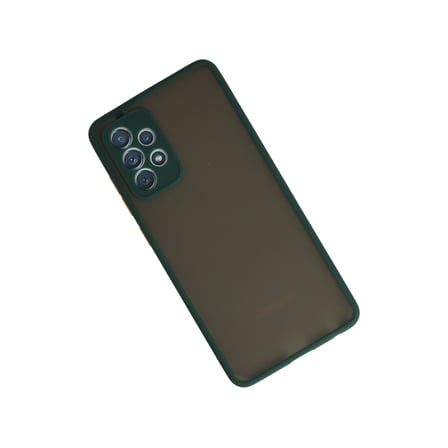 Galaxy A72 Kılıf Montreal Silikon Kapak - Koyu Yeşil