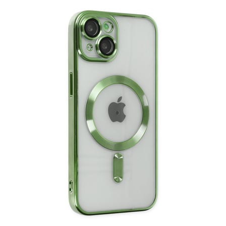 iPhone 14 Plus Kılıf Kross Magneticsafe Kapak - Koyu Yeşil