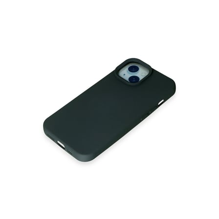 iPhone 15 Kılıf Nano içi Kadife Silikon - Koyu Yeşil