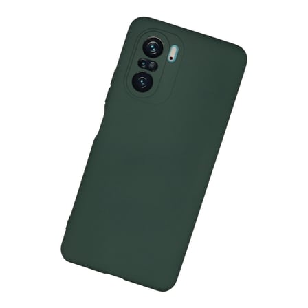 Poco F3 Kılıf Nano içi Kadife Silikon - Koyu Yeşil