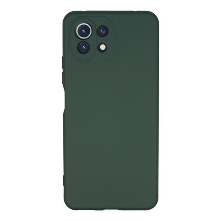 Mİ 11 Lite Kılıf Nano içi Kadife Silikon - Koyu Yeşil