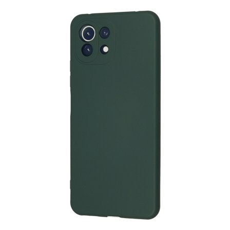 Mİ 11 Lite Kılıf Nano içi Kadife Silikon - Koyu Yeşil