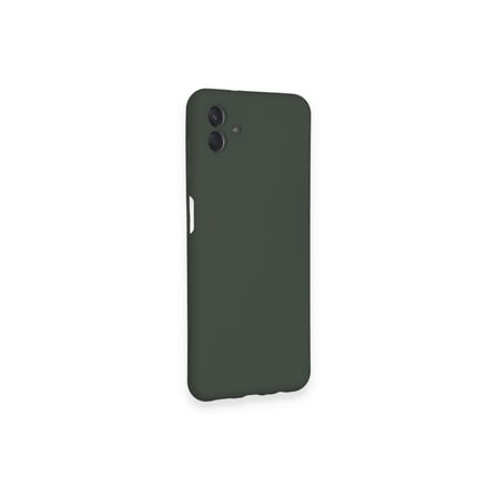 Galaxy A04 Kılıf Nano içi Kadife Silikon - Koyu Yeşil