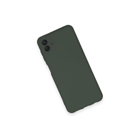 Galaxy A04 Kılıf Nano içi Kadife Silikon - Koyu Yeşil