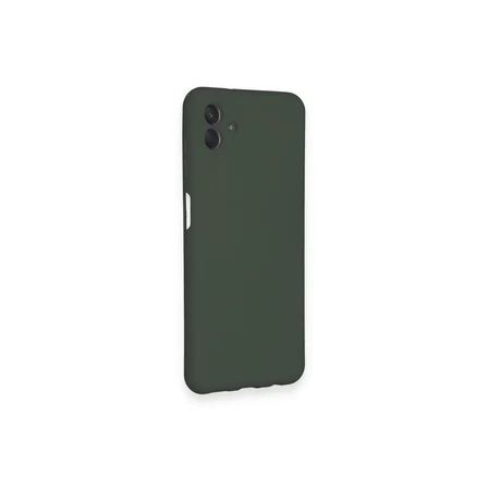 Galaxy A04 Kılıf Nano içi Kadife Silikon - Koyu Yeşil