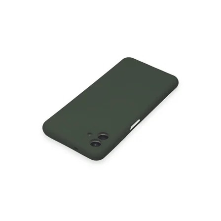 Galaxy A04 Kılıf Nano içi Kadife Silikon - Koyu Yeşil