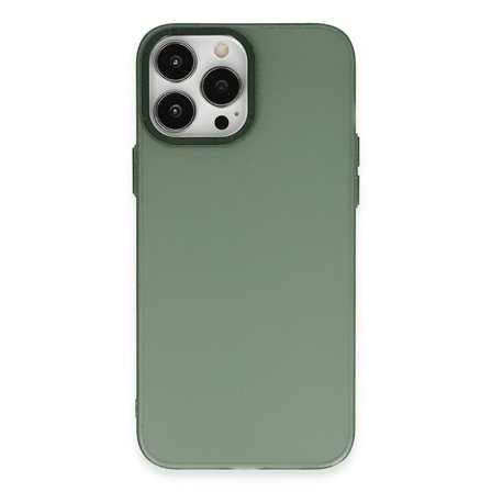 iPhone 14 Pro Max Kılıf Modos Metal Kapak - Koyu Yeşil