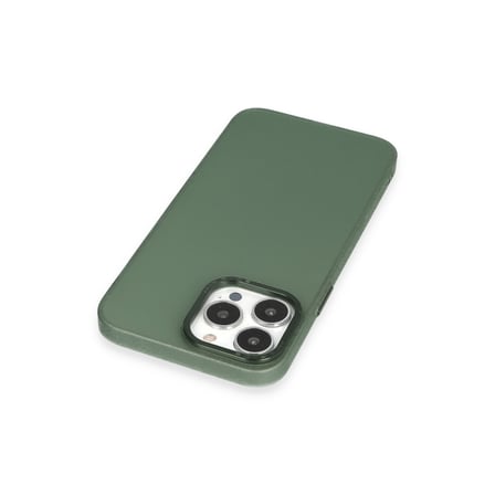 iPhone 13 Pro Max Kılıf Modos Metal Kapak - Koyu Yeşil