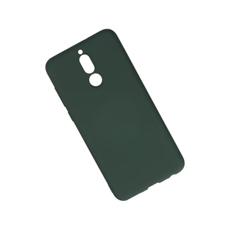 Mate 10 Lite Kılıf Nano içi Kadife Silikon - Koyu Yeşil