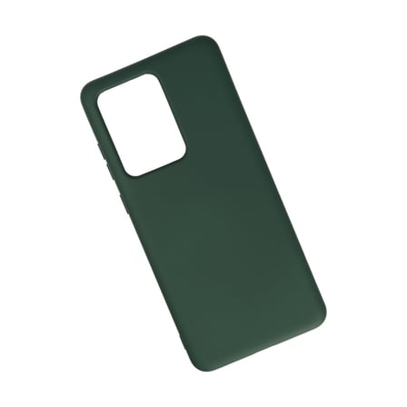 Galaxy S20 Ultra Kılıf Nano içi Kadife Silikon - Koyu Yeşil