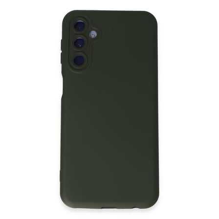 Galaxy M34 5G Kılıf Nano içi Kadife Silikon - Koyu Yeşil