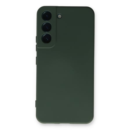 Galaxy S23 Plus Kılıf Nano içi Kadife Silikon - Koyu Yeşil
