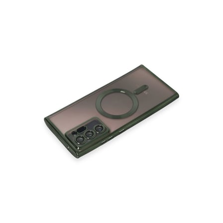 Galaxy Note 20 Ultra Kılıf Kross Magneticsafe Kapak - Koyu Yeşil