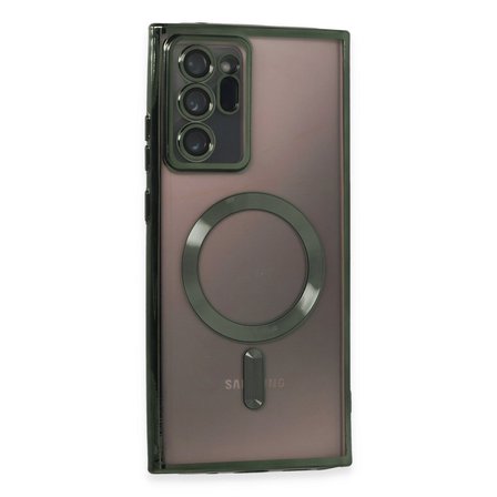 Galaxy Note 20 Ultra Kılıf Kross Magneticsafe Kapak - Koyu Yeşil