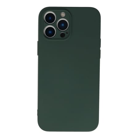 iPhone 13 Pro Kılıf Nano içi Kadife Silikon - Koyu Yeşil