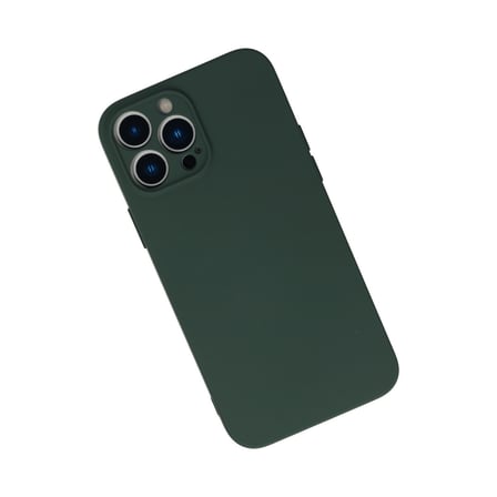 iPhone 13 Pro Kılıf Nano içi Kadife Silikon - Koyu Yeşil