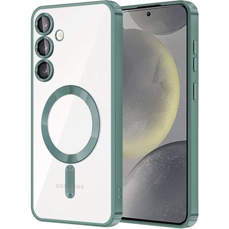 Galaxy S23 Kılıf Kross Magneticsafe Kapak - Koyu Yeşil