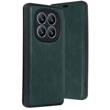 Redmi Note 14 Pro 5G Kılıf Flip Cover - Koyu Yeşil