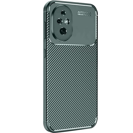 200 Kılıf Auto Focus Karbon Kapak - Koyu Yeşil