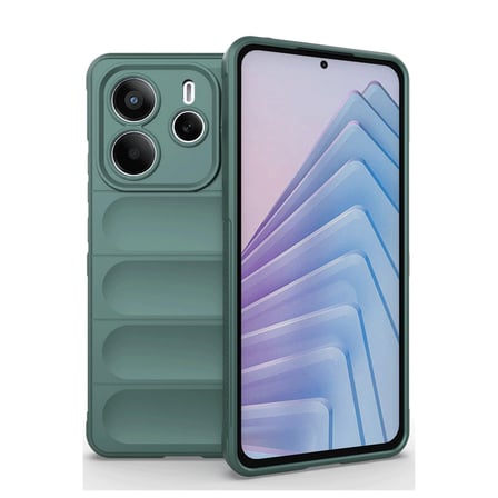 Redmi Note 14 4G Kılıf Optimum Silikon - Koyu Yeşil