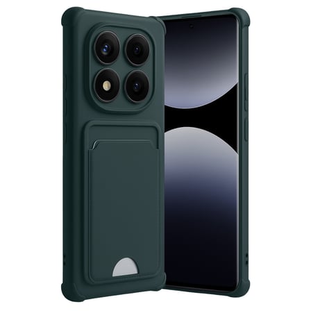 Redmi Note 14 Pro 4G Kelvin Kartvizitli Silikon - Koyu Yeşil