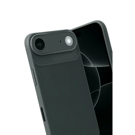 iPhone 17 Air Auto Focus Karbon Kapak - Koyu Yeşil