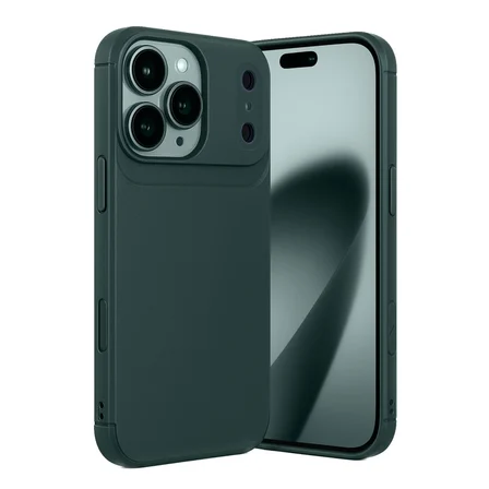 iPhone 17 Pro Max Auto Focus Karbon Kapak - Koyu Yeşil