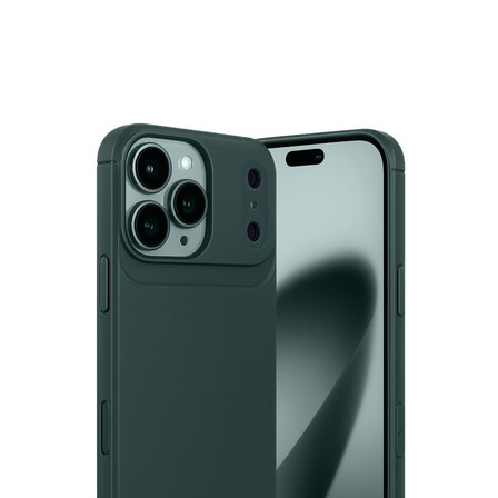 iPhone 17 Pro Max Auto Focus Karbon Kapak - Koyu Yeşil