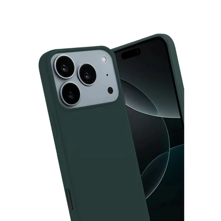 iPhone 17 Pro Max First Silikon - Koyu Yeşil