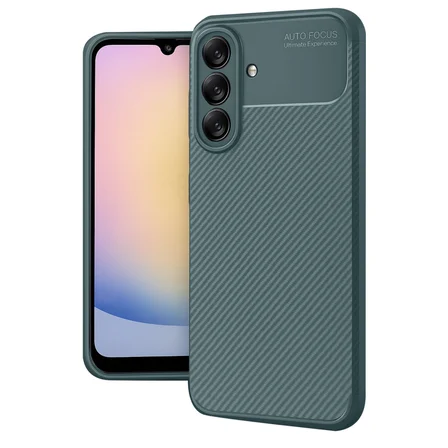 Galaxy A17 5G Auto Focus Karbon Kapak - Koyu Yeşil