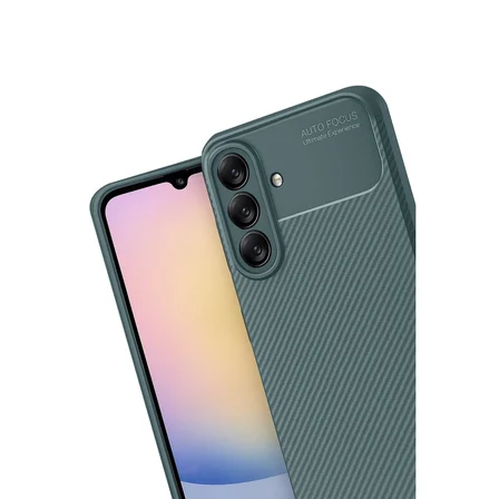 Galaxy A17 5G Auto Focus Karbon Kapak - Koyu Yeşil
