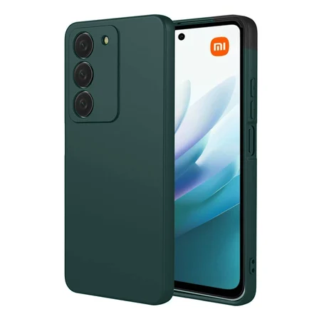 Redmi 15 4G First Silikon - Koyu Yeşil