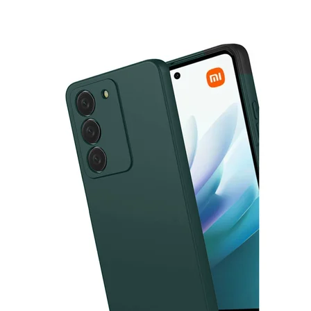 Redmi 15 4G First Silikon - Koyu Yeşil