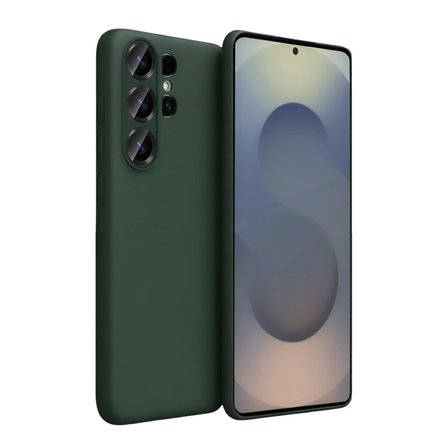 Galaxy S26 Ultra Nano içi Kadife Silikon - Koyu Yeşil