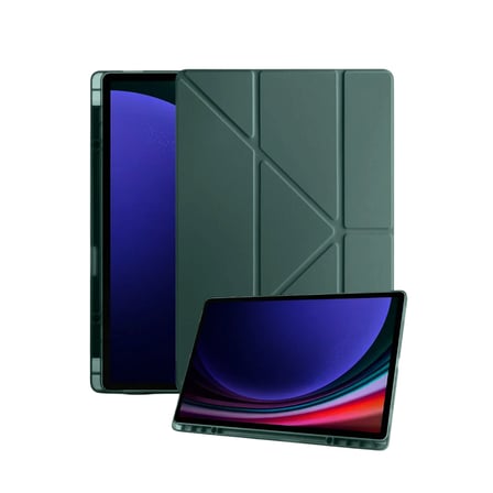 Galaxy Tab A11 Kalemlikli Mars Tablet Kılıfı - Koyu Yeşil