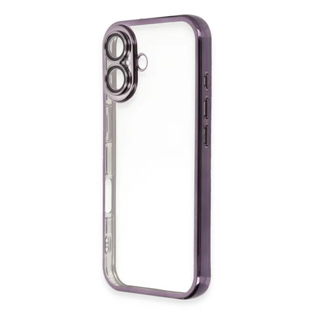 iPhone 16 Plus Kılıf Razer Lensli Silikon - Mor