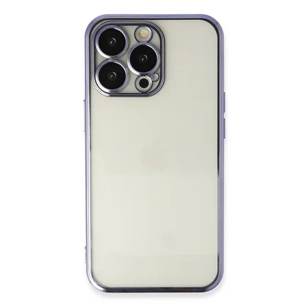 iPhone 13 Pro Kılıf Razer Lensli Silikon - Mor