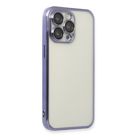 iPhone 13 Pro Max Kılıf Razer Lensli Silikon - Mor
