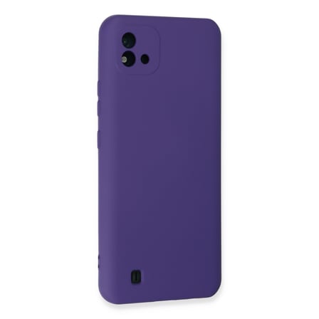 Realme C11 2021 Kılıf Nano içi Kadife Silikon - Mor