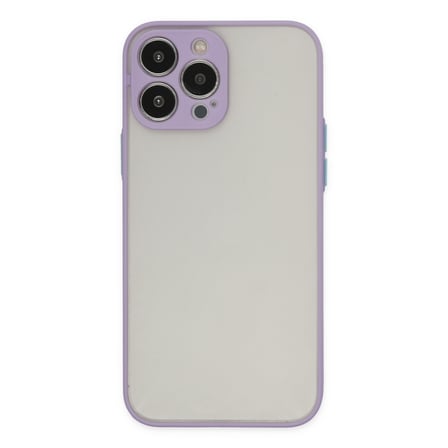 iPhone 13 Pro Max Kılıf Montreal Silikon Kapak - Mor
