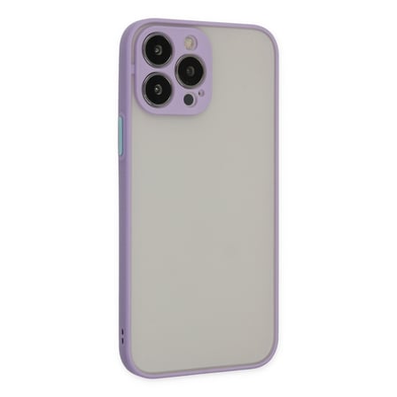 iPhone 13 Pro Max Kılıf Montreal Silikon Kapak - Mor