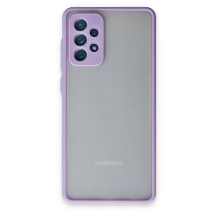 Galaxy A72 Kılıf Montreal Silikon Kapak - Mor