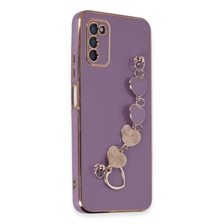 Galaxy A03S Kılıf Esila Silikon - Mor