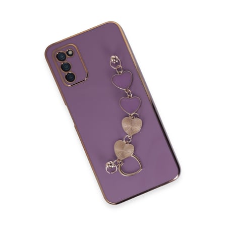 Galaxy A03S Kılıf Esila Silikon - Mor