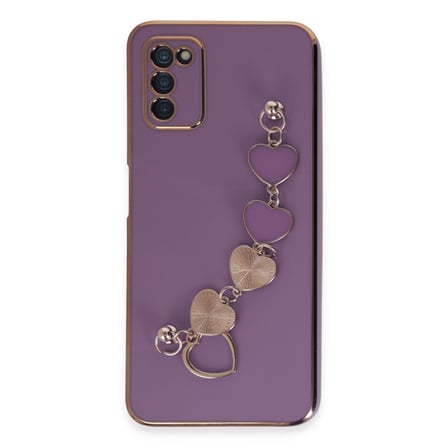 Galaxy A03S Kılıf Esila Silikon - Mor